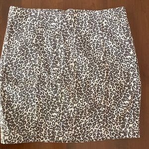 Free people leopard skirt size 8
